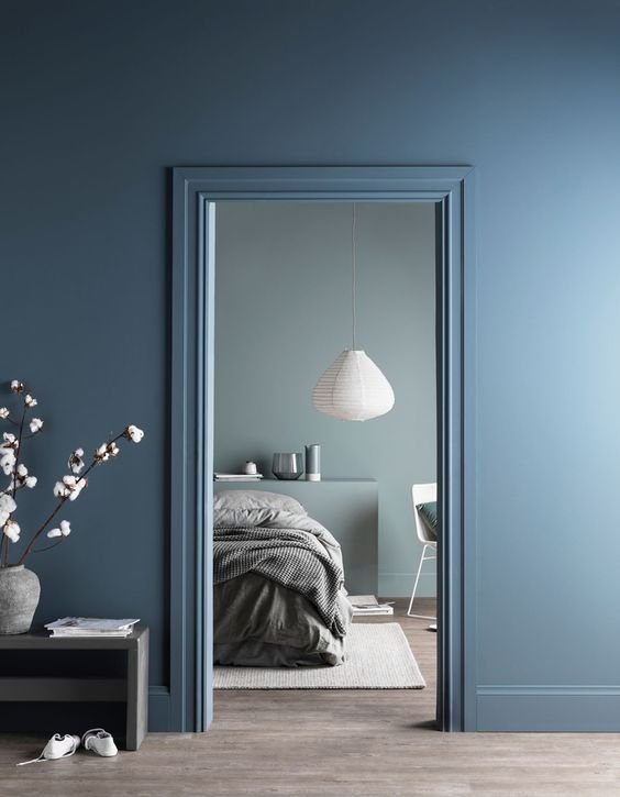 chambre bleue sweety square
