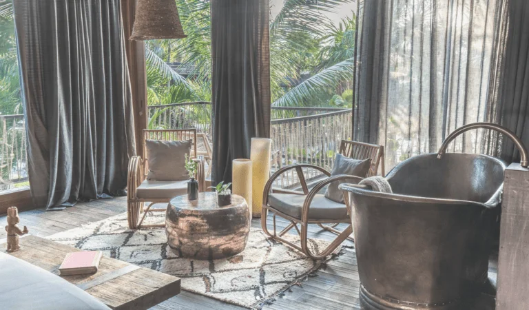 baignoire en cuivre de l hotel be tulum mexique
