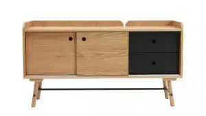 buffet scandi japonais bois massif