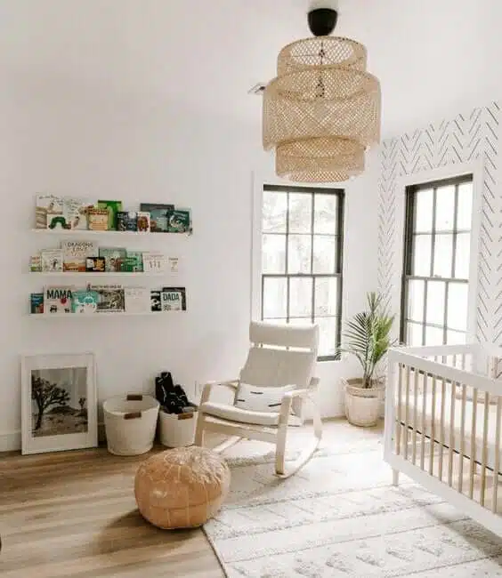 chambre enfant avec fauteuil pour l'allaitement