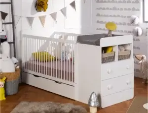 lit de bebe avec rangements