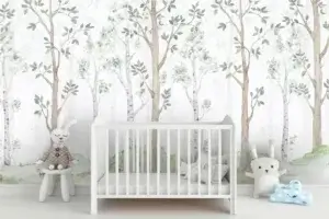 papier peint arbre pour chambre enfant