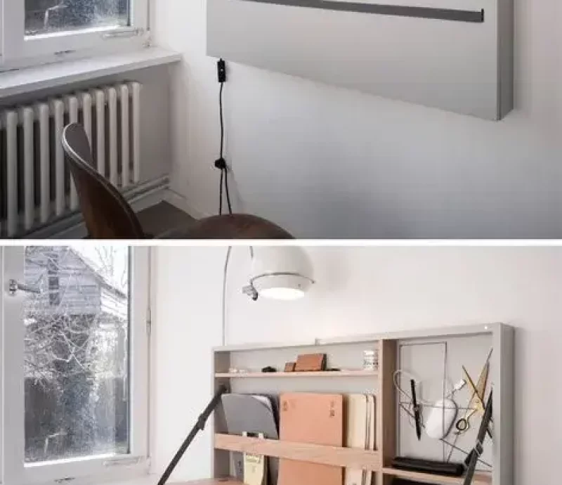 espace de travail discret et rangé